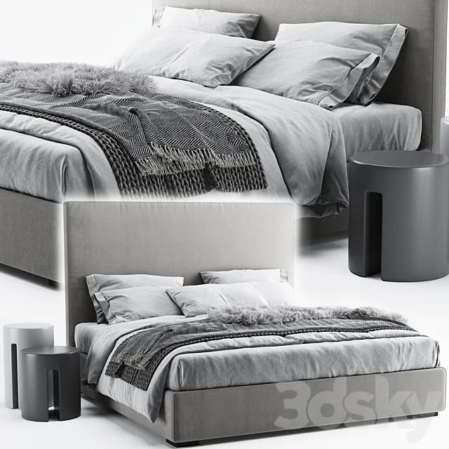 Meridiani Bardo Due Scandinavian Set 3D Model Meridiani Bardo Due Scandinavian Set 3D Model