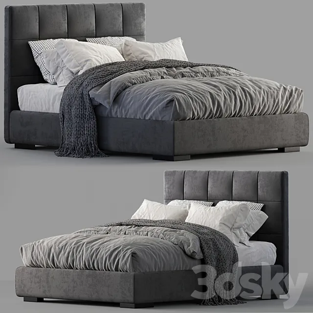 Meridiani Bed Bardo 3D Model Meridiani Bed Bardo 3D Model