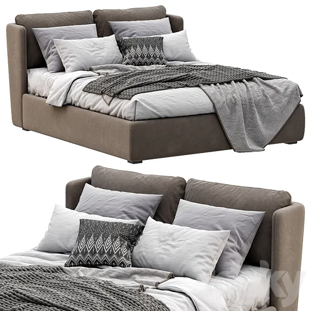 Meridiani Bed KIRA 3D Model Meridiani Bed KIRA 3D Model