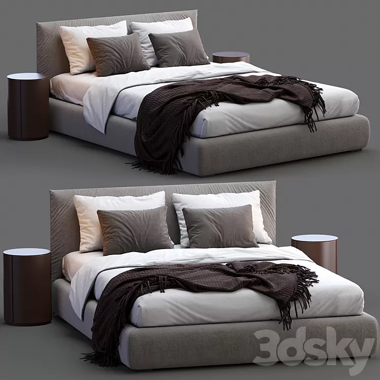 Meridiani Bed SCOTT 3D Model