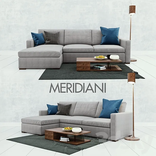 Meridiani Belmon Sofa 3DModel Meridiani Belmon Sofa 3DModel