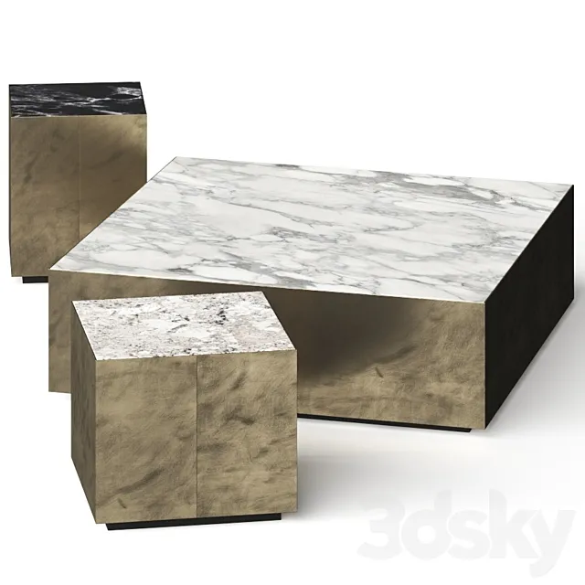 Meridiani Belt Coffee Tables 3D Model Meridiani Belt Coffee Tables 3D Model