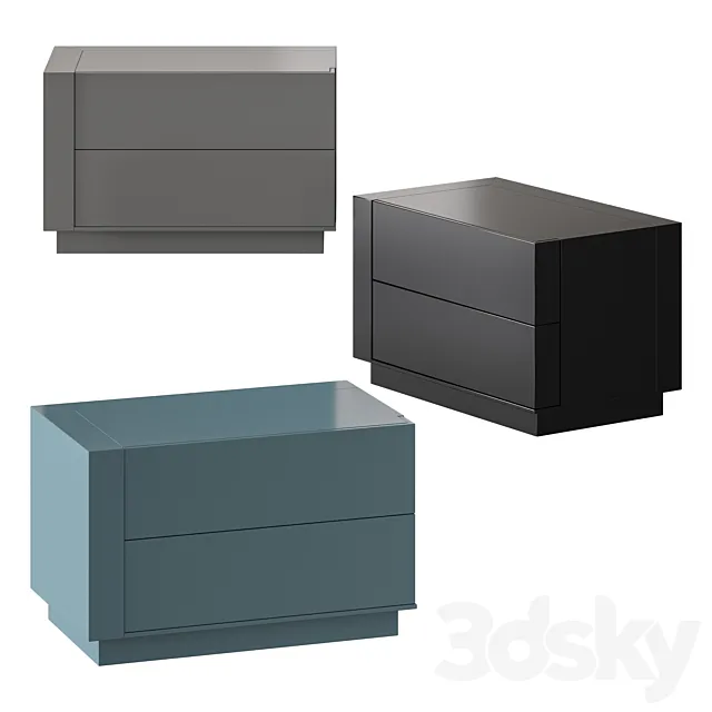 Meridiani Benjamin Night Table 3D Model Meridiani Benjamin Night Table 3D Model