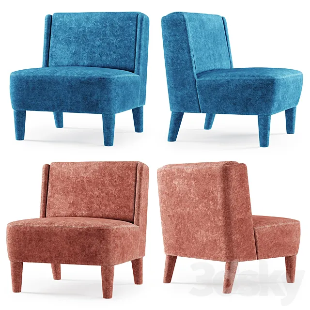Meridiani Cecile armchair 3D Model