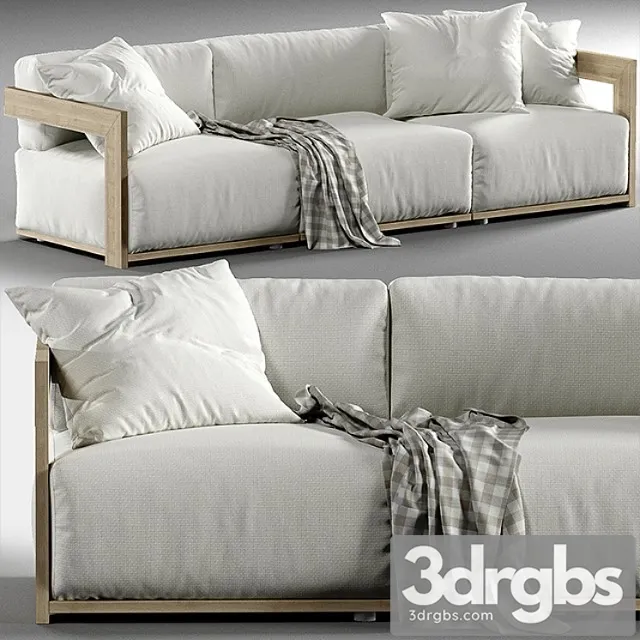 Meridiani Cloud Sofa 3D Model Download