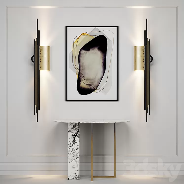 Meridiani Console – Artemest Sconce 3D Model Meridiani Console – Artemest Sconce 3D Model