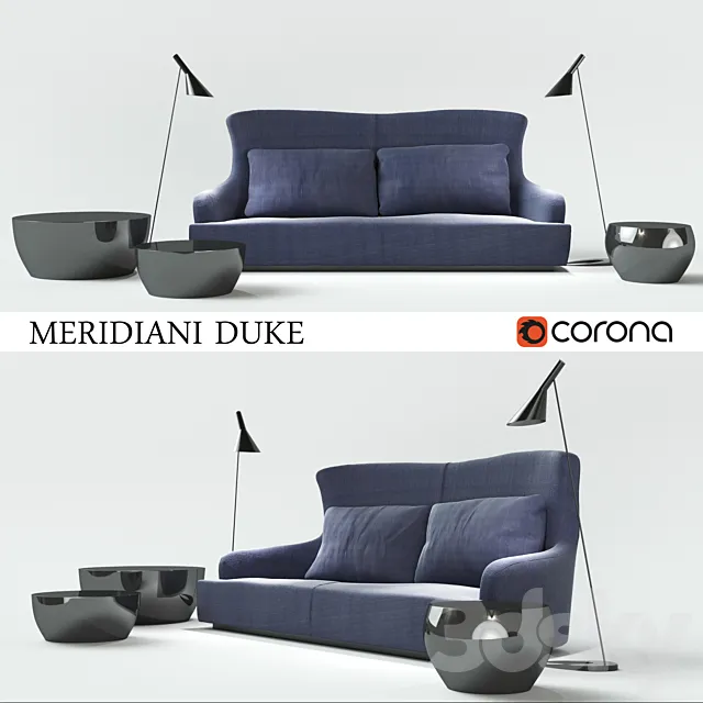 Meridiani Duke Sofa 3DModel Meridiani Duke Sofa 3DModel