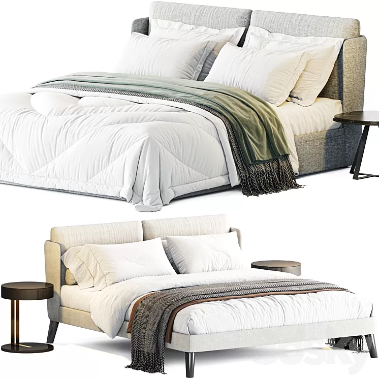 Meridiani Kira Bed 3D Model Free Download