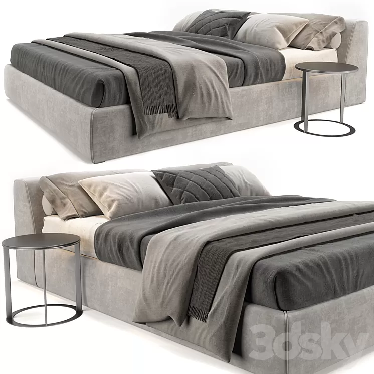 Meridiani Louis Bed 3D Model