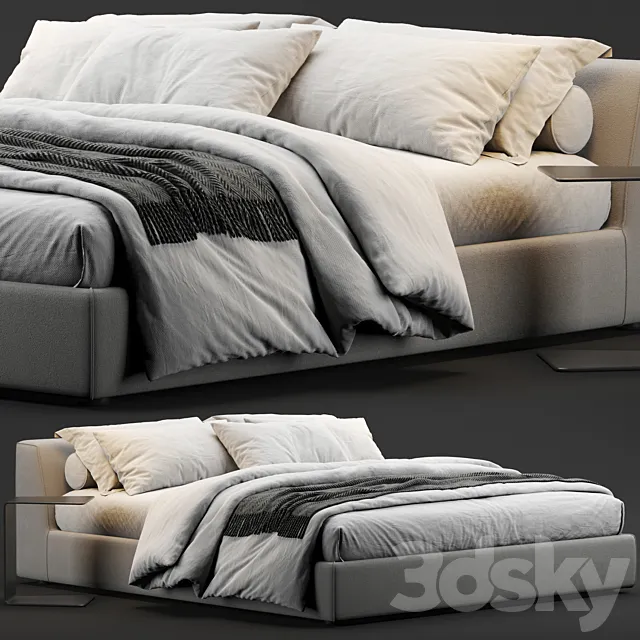 Meridiani Louis Bed 3DModel Meridiani Louis Bed 3DModel