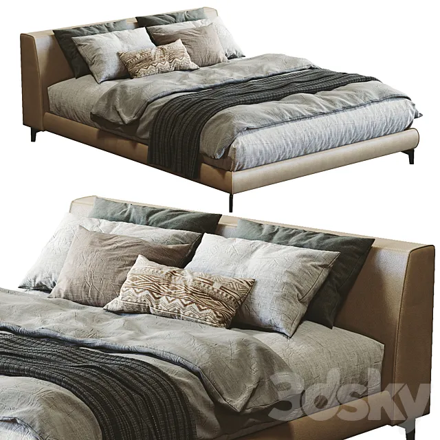 Meridiani Louis Up Bed 3DModel