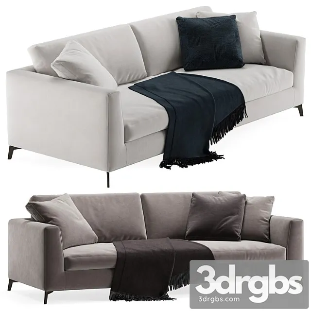 Meridiani Louis Up Sofa 4 3D Model Download
