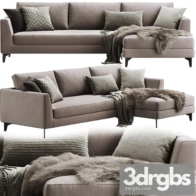 Meridiani louis up sofa_1 2 3D Model Download