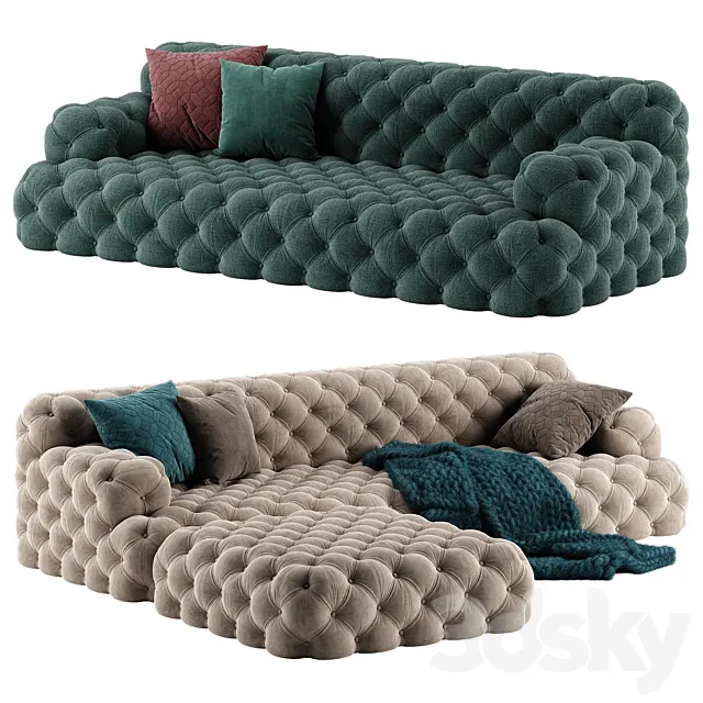 Meridiani Norton sofa 3D Model