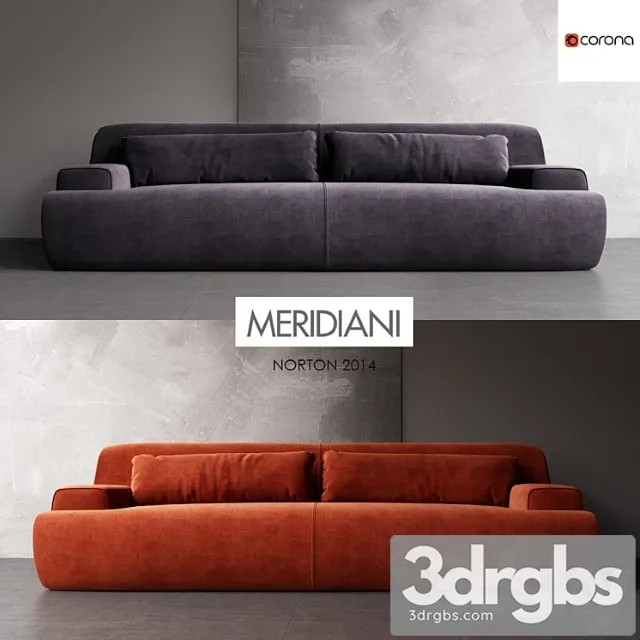 Meridiani Norton Sofa 3D Model Download