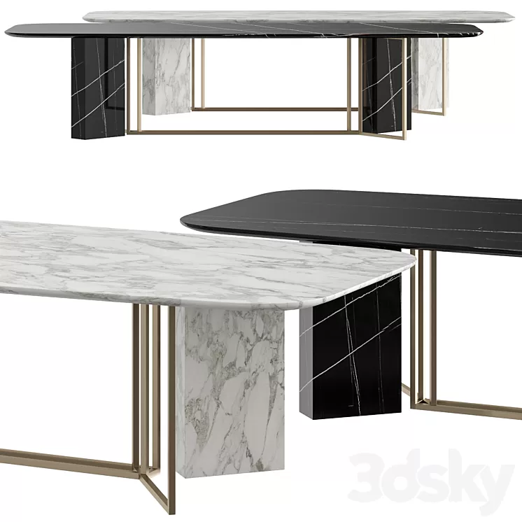 Meridiani Plinto Y2W Dining Table 3D Model Meridiani Plinto Y2W Dining Table 3D Model