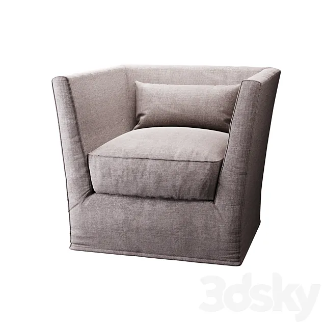 Meridiani Queen armchair 3D Model