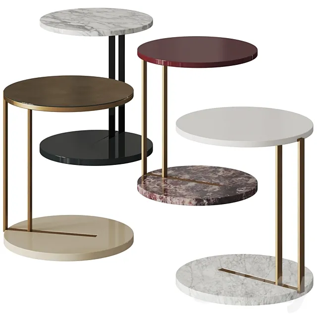 Meridiani Ralf Coffee & Side Table Comp. 2 3DModel