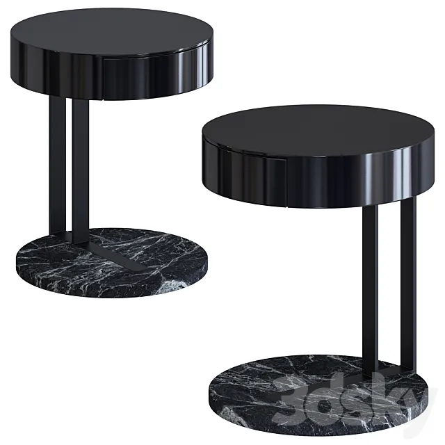 Meridiani ralph night table 3D Model Meridiani ralph night table 3D Model