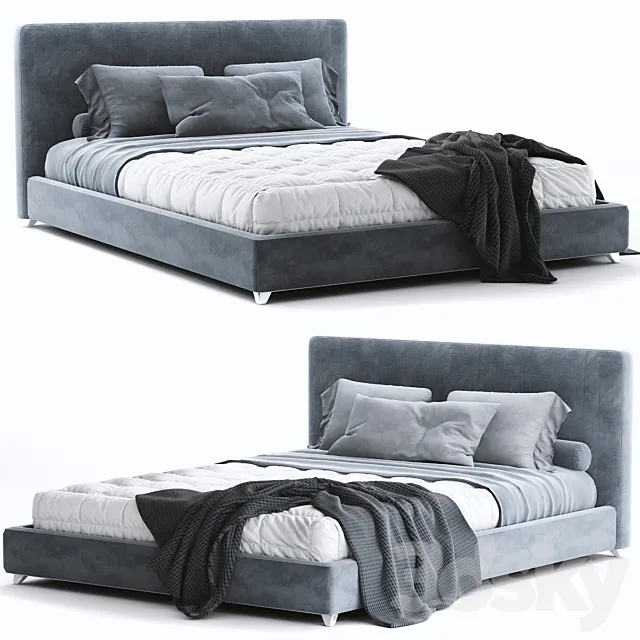 Meridiani Stone Up Bed 3DModel Meridiani Stone Up Bed 3DModel