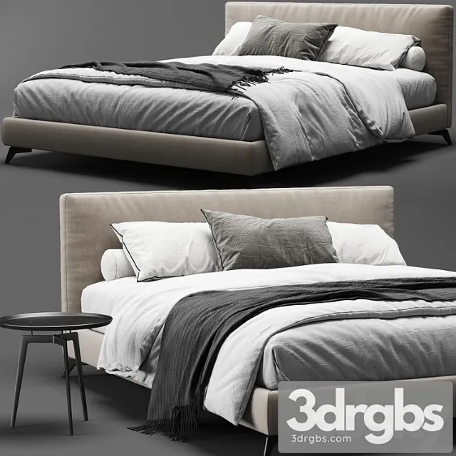 Meridiani stone up bed_2_2 2 3D Model Download