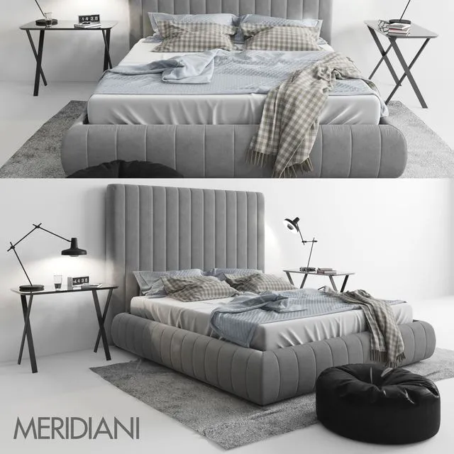 Meridiani Tuyo Bed 3D Model Meridiani Tuyo Bed 3D Model