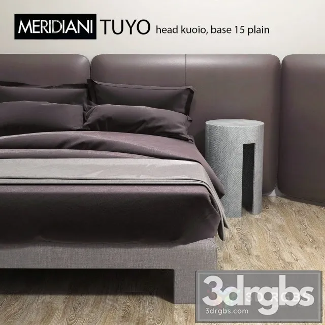 Meridiani Tuyo Head Kuoio Bed 3D Model Download
