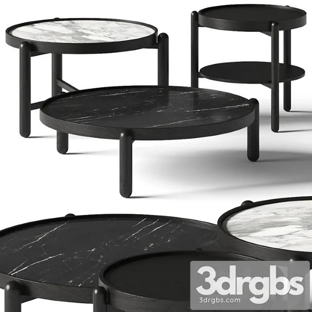 Meridiani Vittorio Coffee and Side Tables 3D Model Download