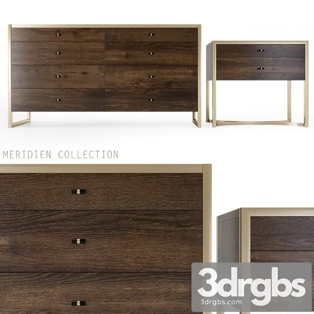 Meridien collection Bedroom furniture 2 3D Model Download