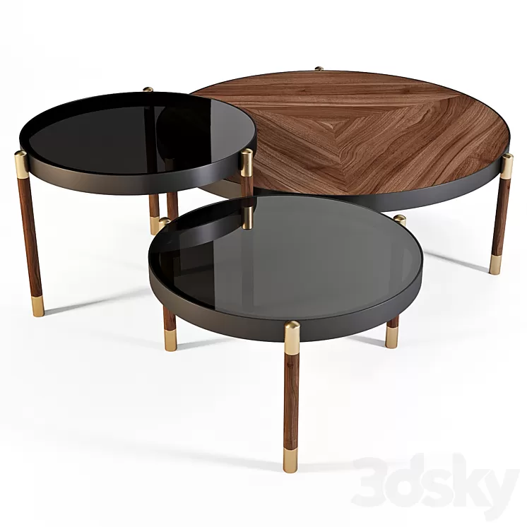 Meroni and Colzani: Coffee Tables – Sanremo 3D Model Meroni and Colzani: Coffee Tables – Sanremo 3D Model