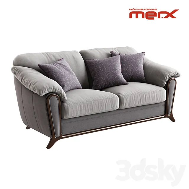 Merx _ Anastasia (Three-seat sofa) 3DModel Merx _ Anastasia (Three-seat sofa) 3DModel