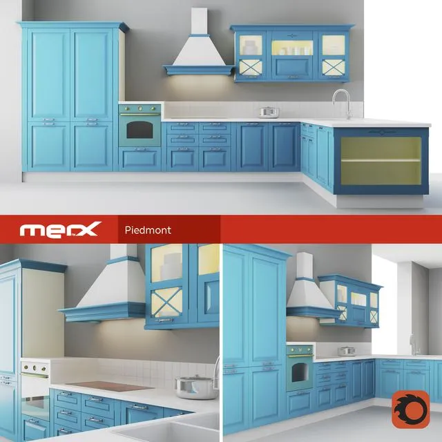 Merx Piedmont 3D Model