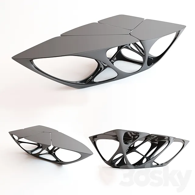 Mesa _ Vitra Edition Table by Zaha Hadid 3D Model