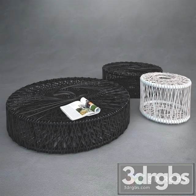 Mesh Iron Table 3D Model Download