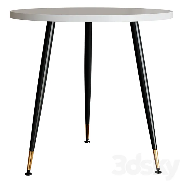 Messi dining table pure white 3D Model