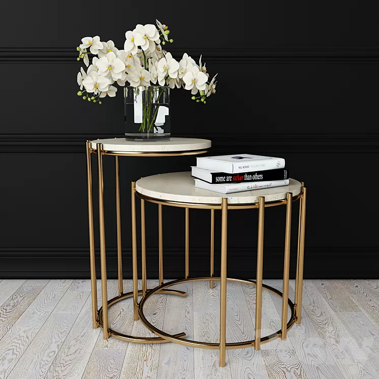Messina Nesting Side Tables 3D Model Messina Nesting Side Tables 3D Model