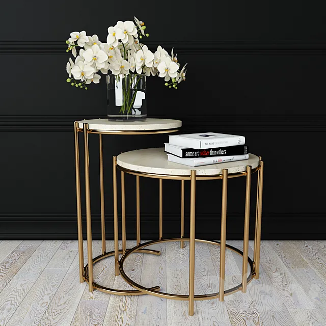 Messina Nesting Side Tables 3DModel