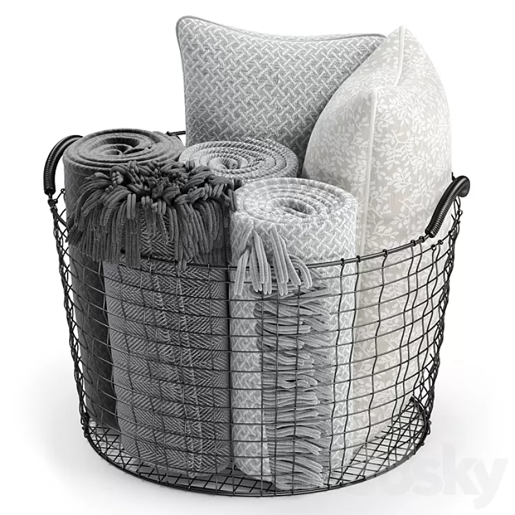METAL BASKET DECOR 03 3D Model