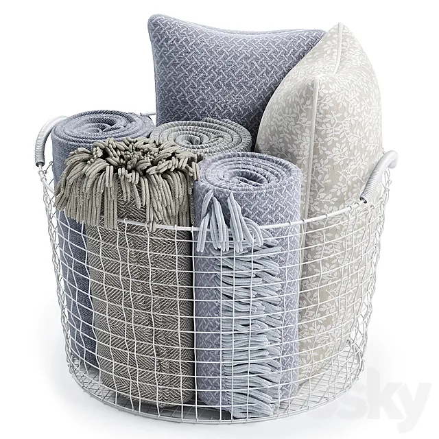 METAL BASKET DECOR 05 3D Model