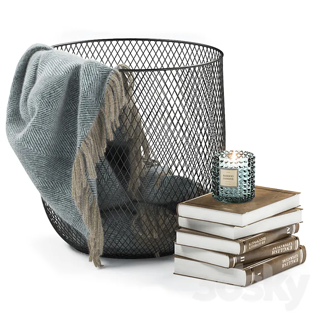 METAL BASKET DECOR 08 3D Model