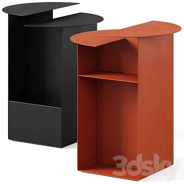 Metal bedside table Alessio by LA REDOUTE 3D Model