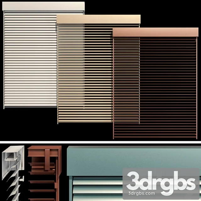 Metal Blinds For Windows And Doors 3D Model Download