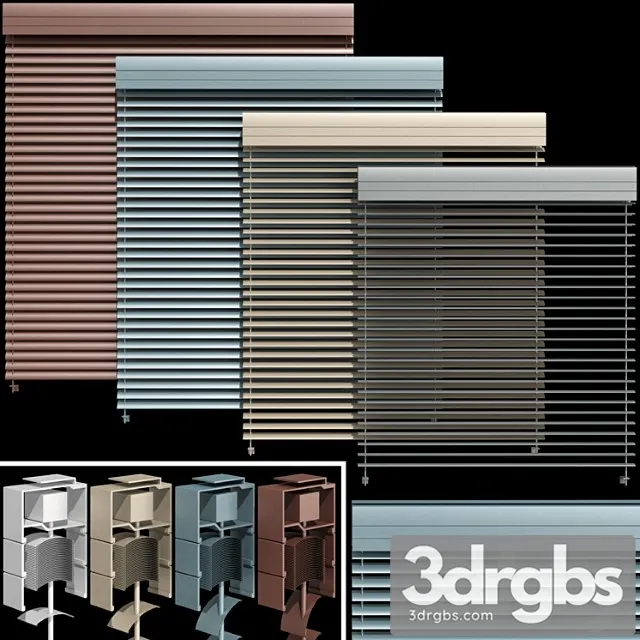 Metal Blinds For Windows And Doors Metal Blinds For Windows And Doors 7 3D Model Download