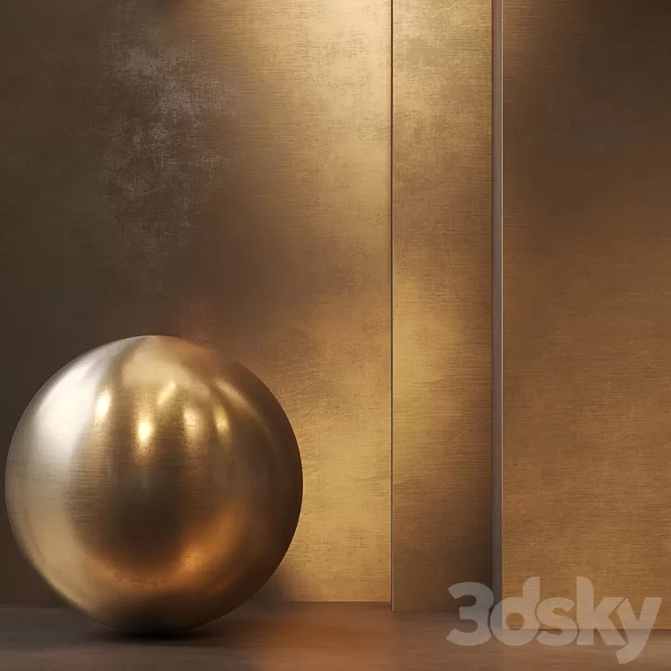 Metal Brass\/PBR\/Seamless\/4k\/set06 3D Model Free Download