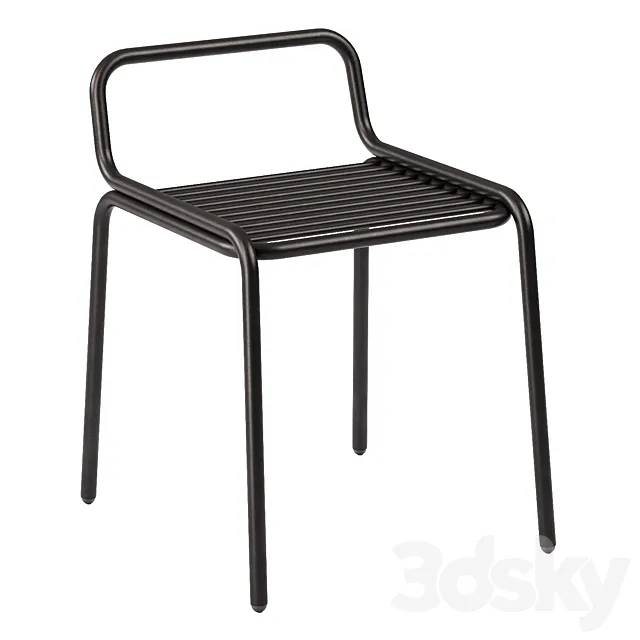 Metal chair “Duga S” 3D Model Metal chair “Duga S” 3D Model