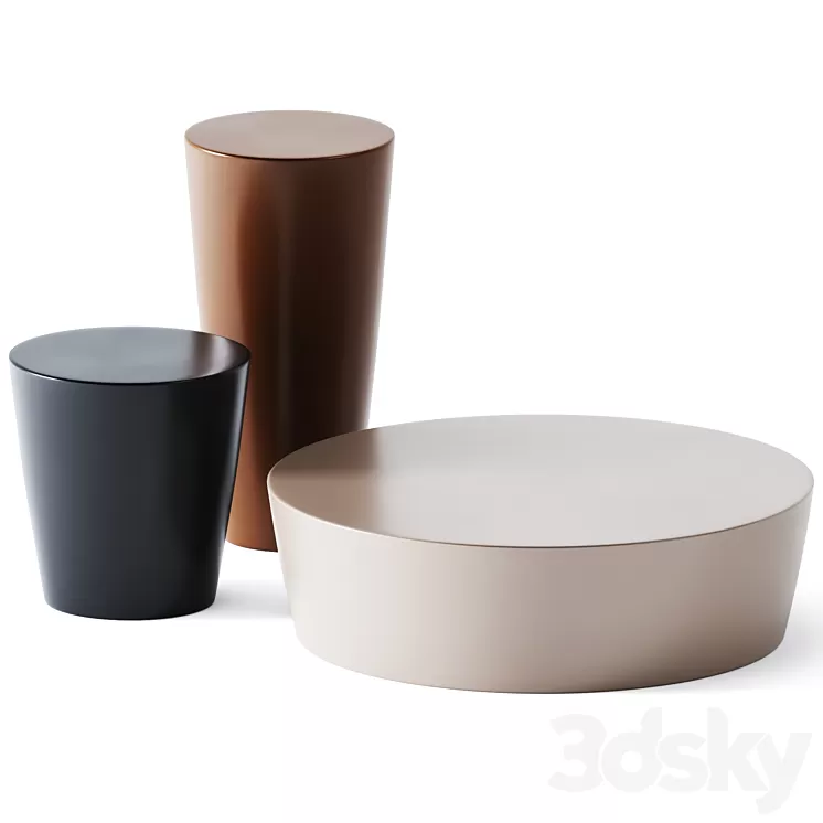 Metal Coffee Table Cairo by Baxter 3D Model Metal Coffee Table Cairo by Baxter 3D Model