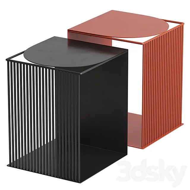 Metal coffee table Salem 3D Model