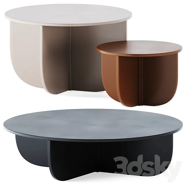 Metal Coffee Tables Mil by La Cividina 3DModel