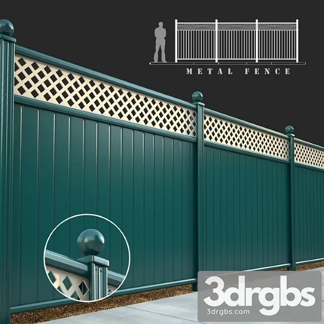 Metal Fence 3D Model Download Metal Fence 3D Model Download