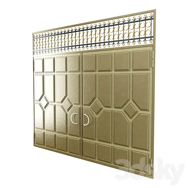 Metal Gates 3D Model Metal Gates 3D Model